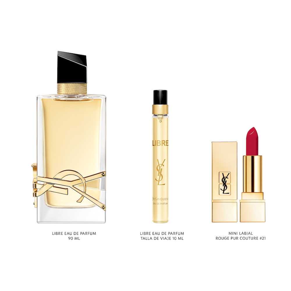 Yves saint laurent Libre Eau Parfum 50ml+Mini Eyeliner+Mini Lipstick  Golden
