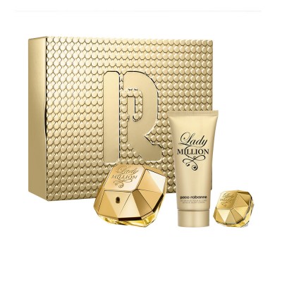 Lady Million EDP 80 ml + Loción 100 ml + Mini