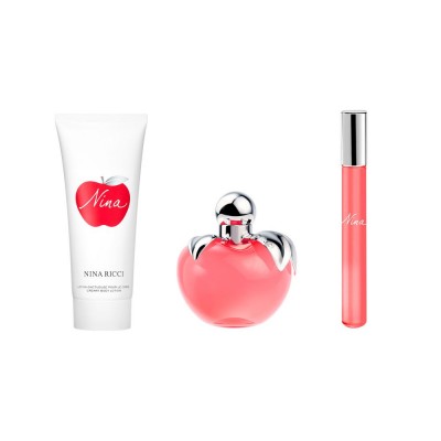 Estuche Nina EDT 50 ml + Loción Corporal 75 ml + Mini 10 ml