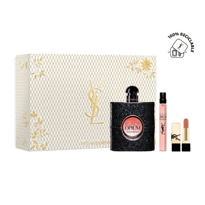 Estuche de Navidad Black Opium EDP 90 ml + Mini 10 ml + Mini Rouge Pur Couture