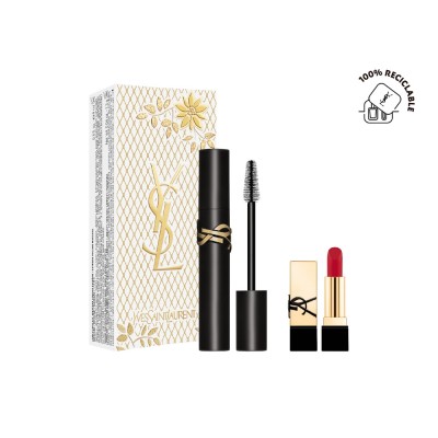 Estuche de Navidad Máscara de Pestañas Lash Clash + Mini Labial Rouge Pur Couture